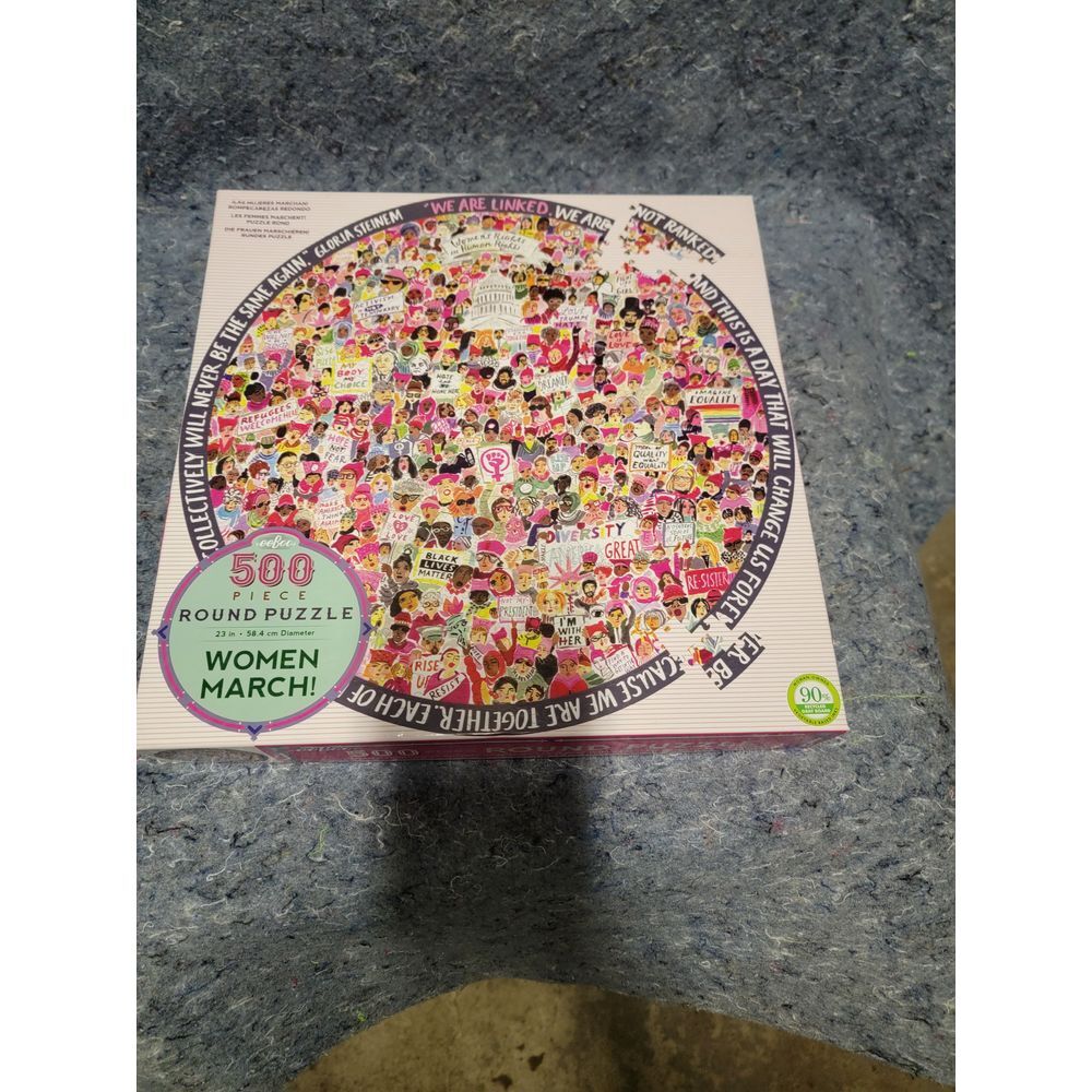 Women March 500 piece Round Puzzle New